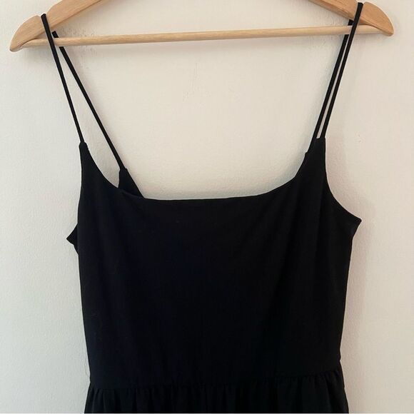 Reformation Chandler Jumpsuit Wide Leg Black Lyocell Pockets Size Medium - Picture 4 of 13